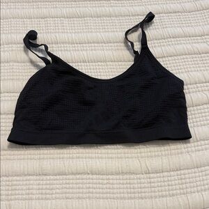 Anne Klein Black Textured Bra